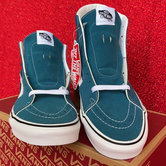 Vans Sk8-Hi Blue Coral/True White MENS - Picture 8 of 16